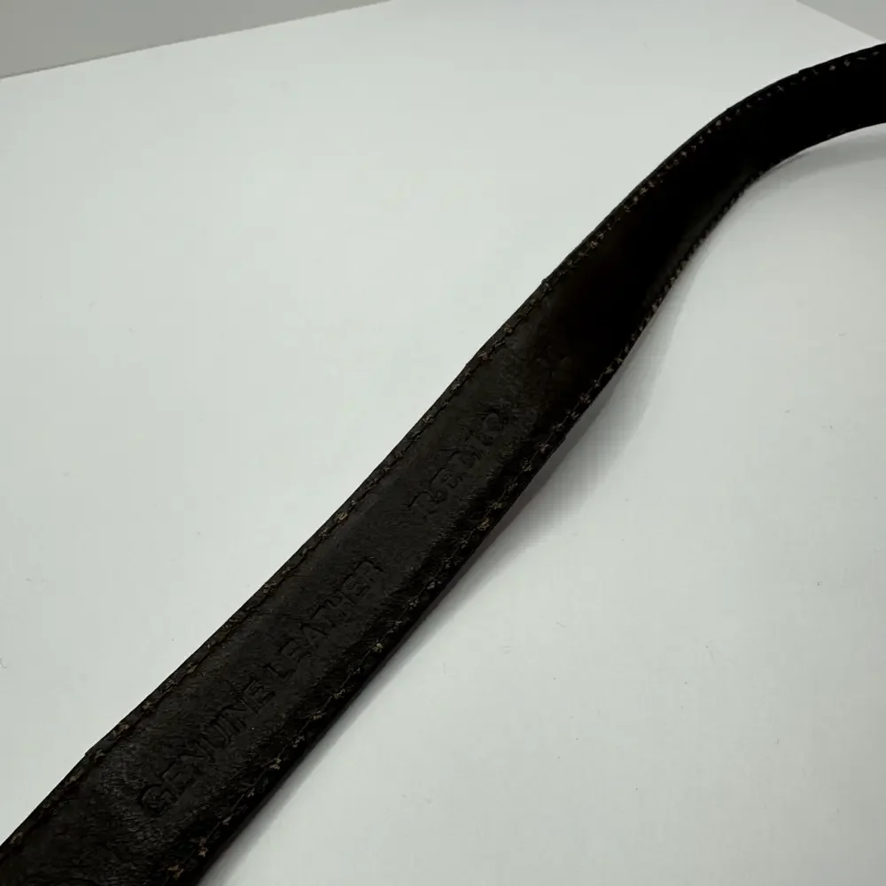 Vintage Relic Womens Belt Patchwork Multicolor Brass Buckle Genuine Leather Med - Picture 5 of 7